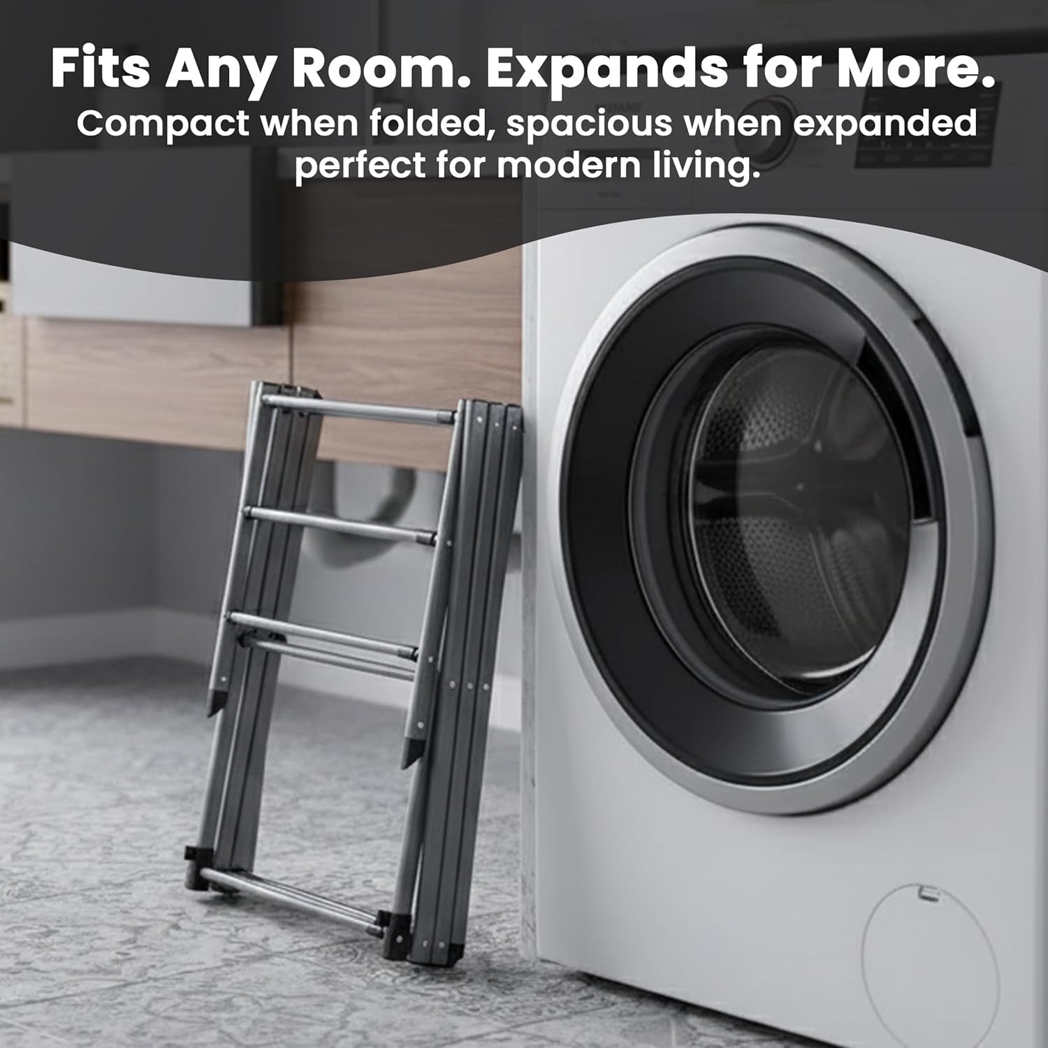 Expandable 3 Tier Clothes Airer Folding Indoor Outdoor Laundry Drying Rack