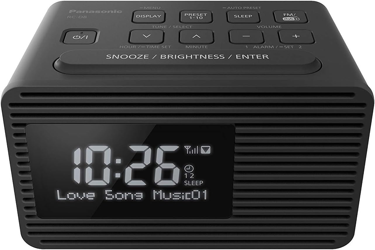 DAB+/FM Radio with USB Charging, Dual Alarm & LCD Display