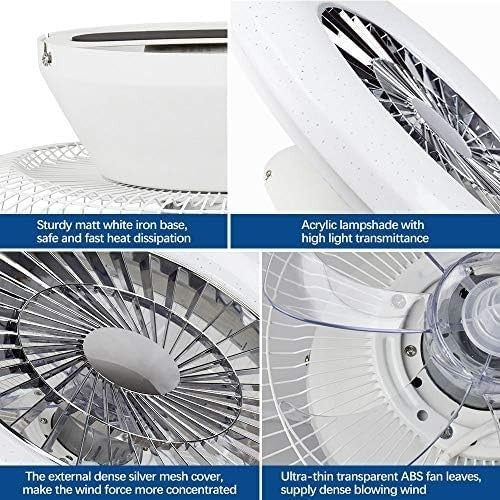 PADMA 60CM Ceiling Fan with LED Light, Dimmable, Reversible, Remote