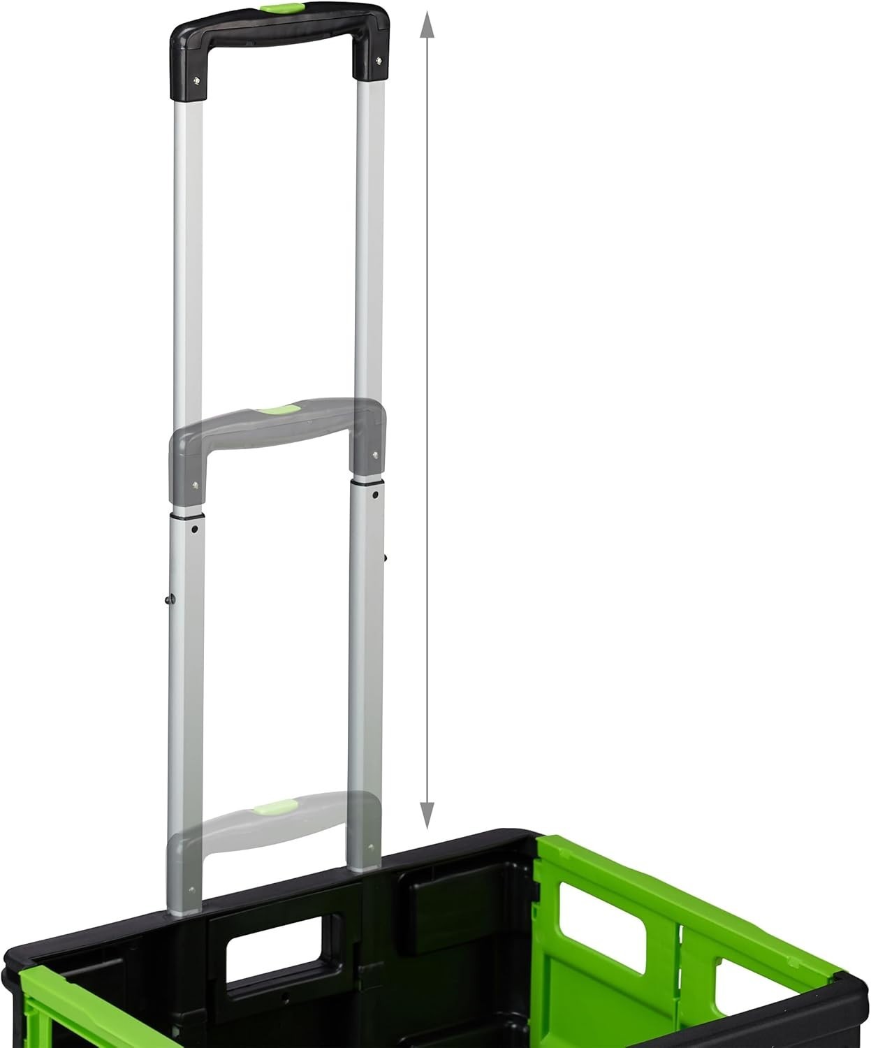 Foldable 50L Shopping Trolley with Telescopic Handle – Up to 35kg Load