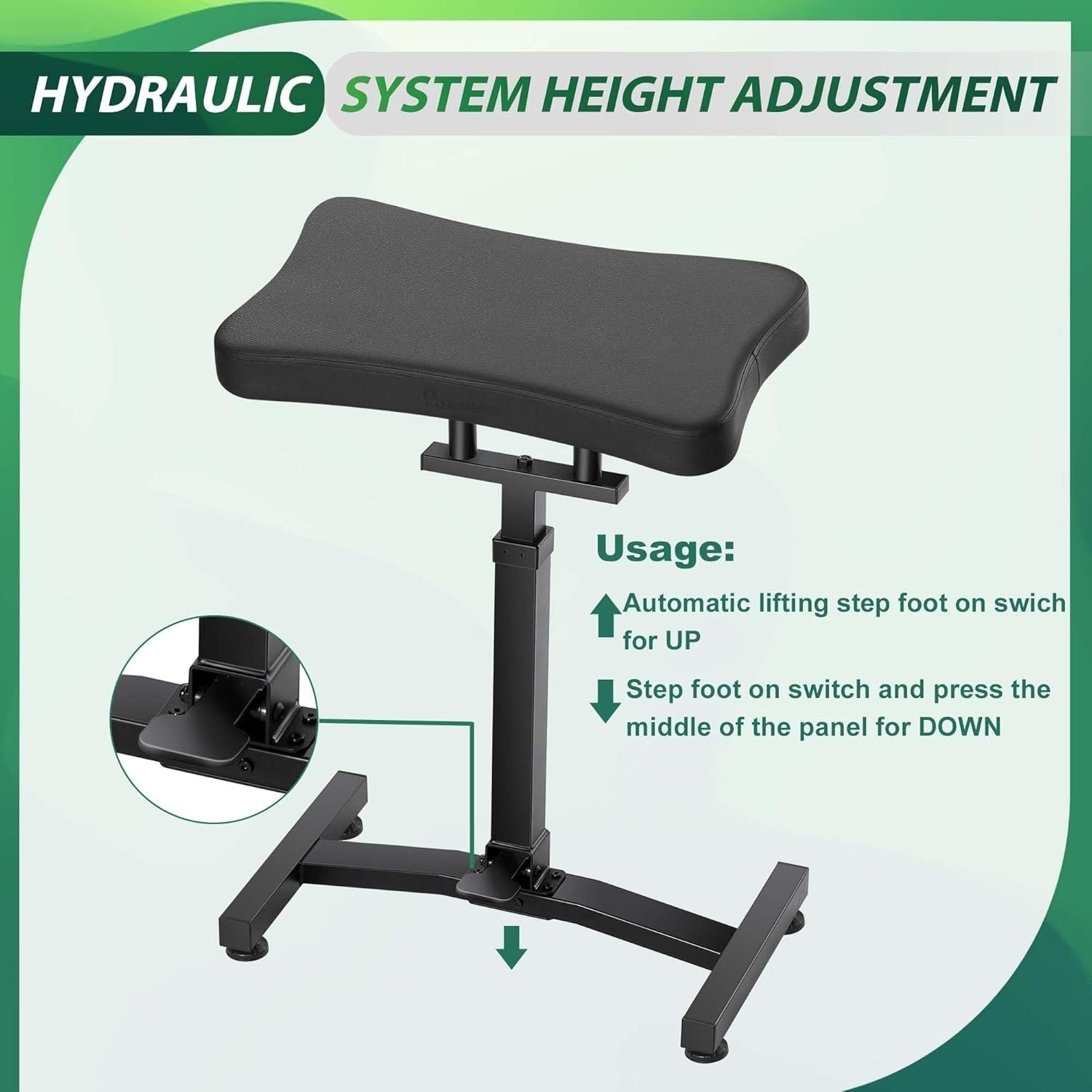XXL Tattoo Armrest Stand Hydraulic Height Adjustable Pro Artist Arm Rest