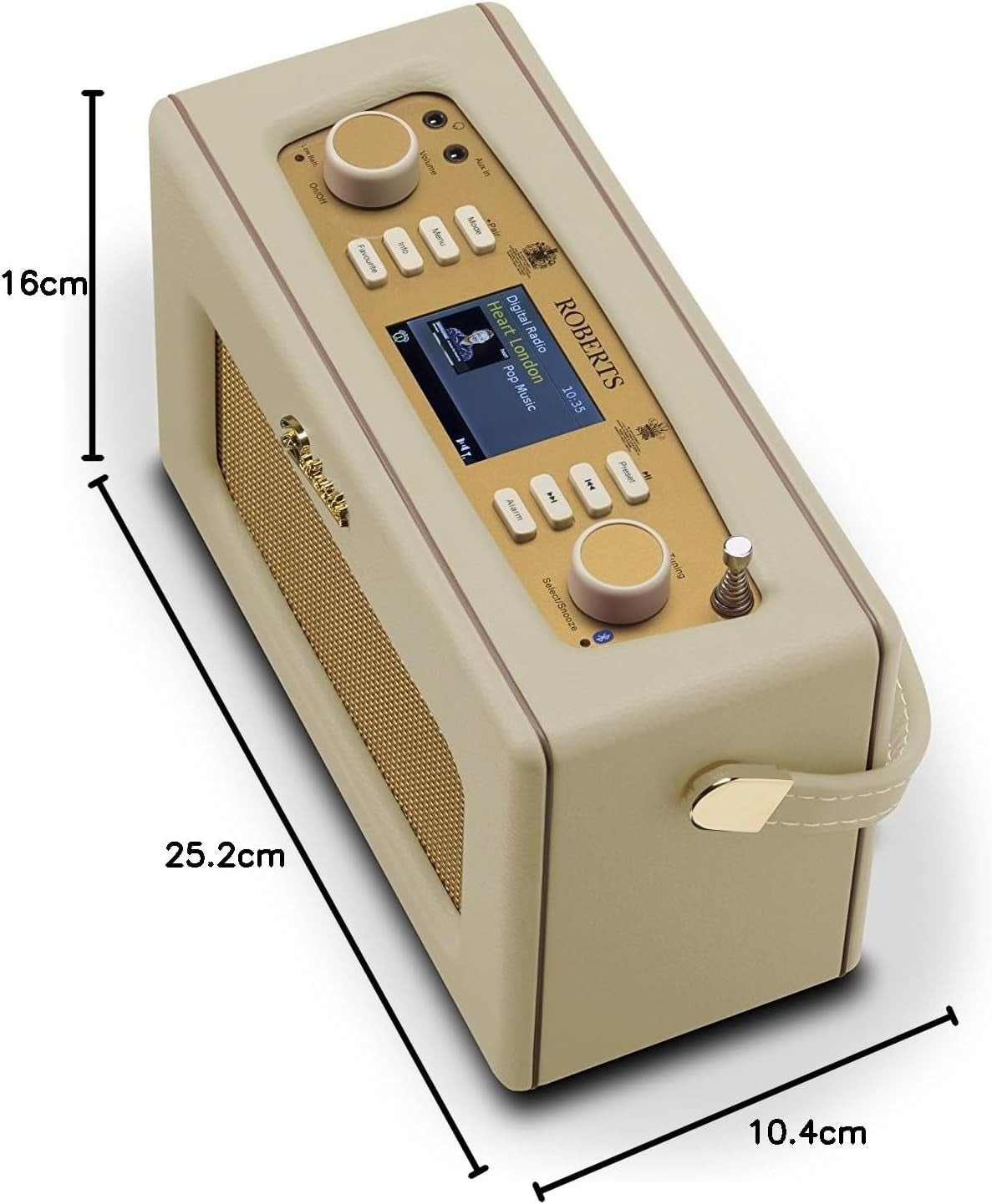 DAB/DAB FM Bluetooth Digital Radio Colour Display Dual Alarm