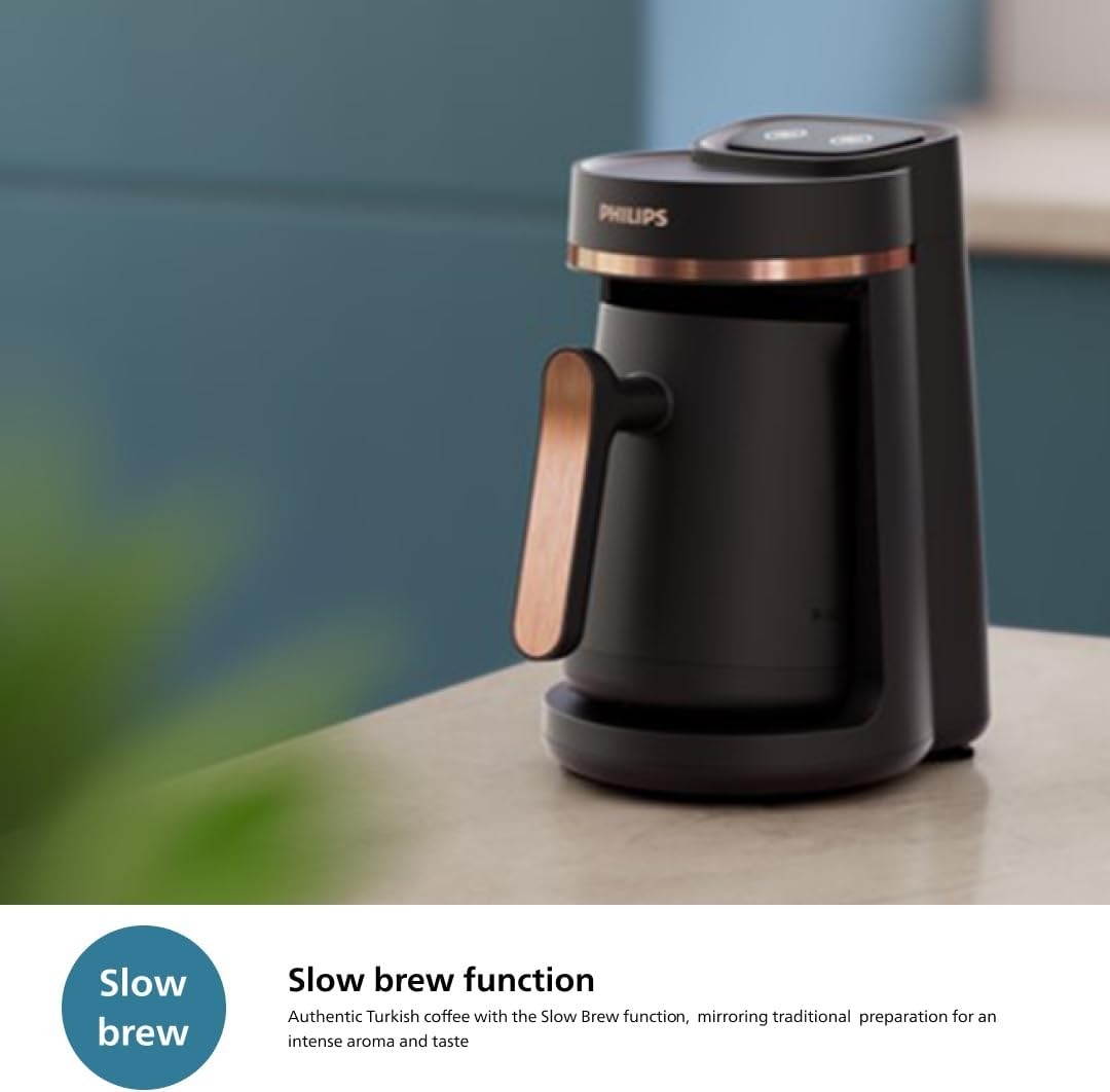 Turkish Coffee Maker | 4 Cup Capacity | Slow Brew Function | Auto Safety Cut-Off
