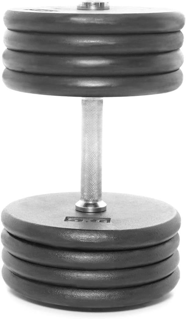 Adjustable Pro Style Dumbbells Pair 40KG Cast Iron Home Gym Weights