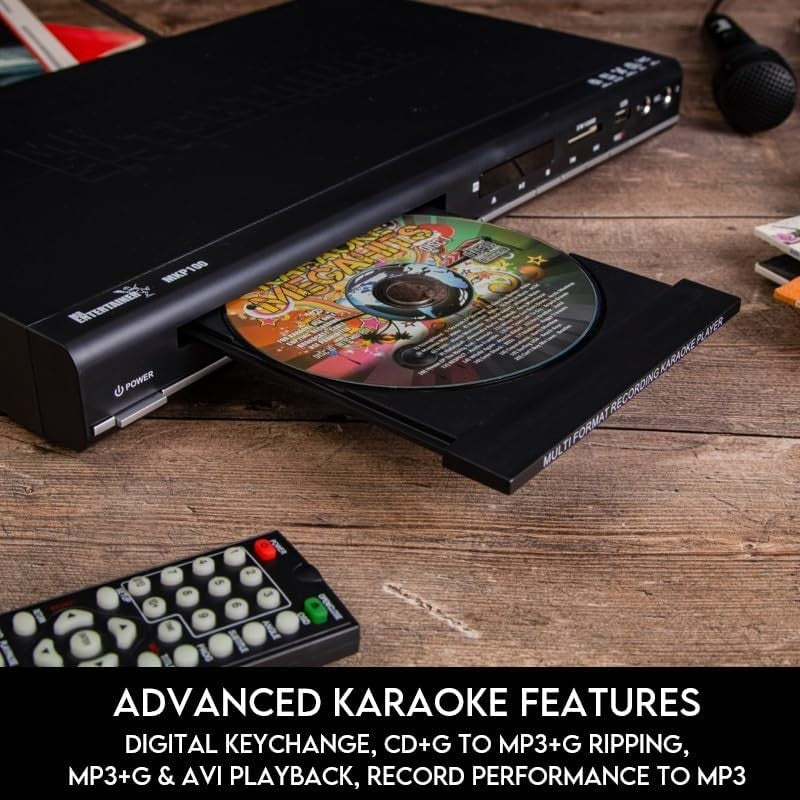 CDG DVD MP3G Karaoke Machine HDMI USB Record Rip Player