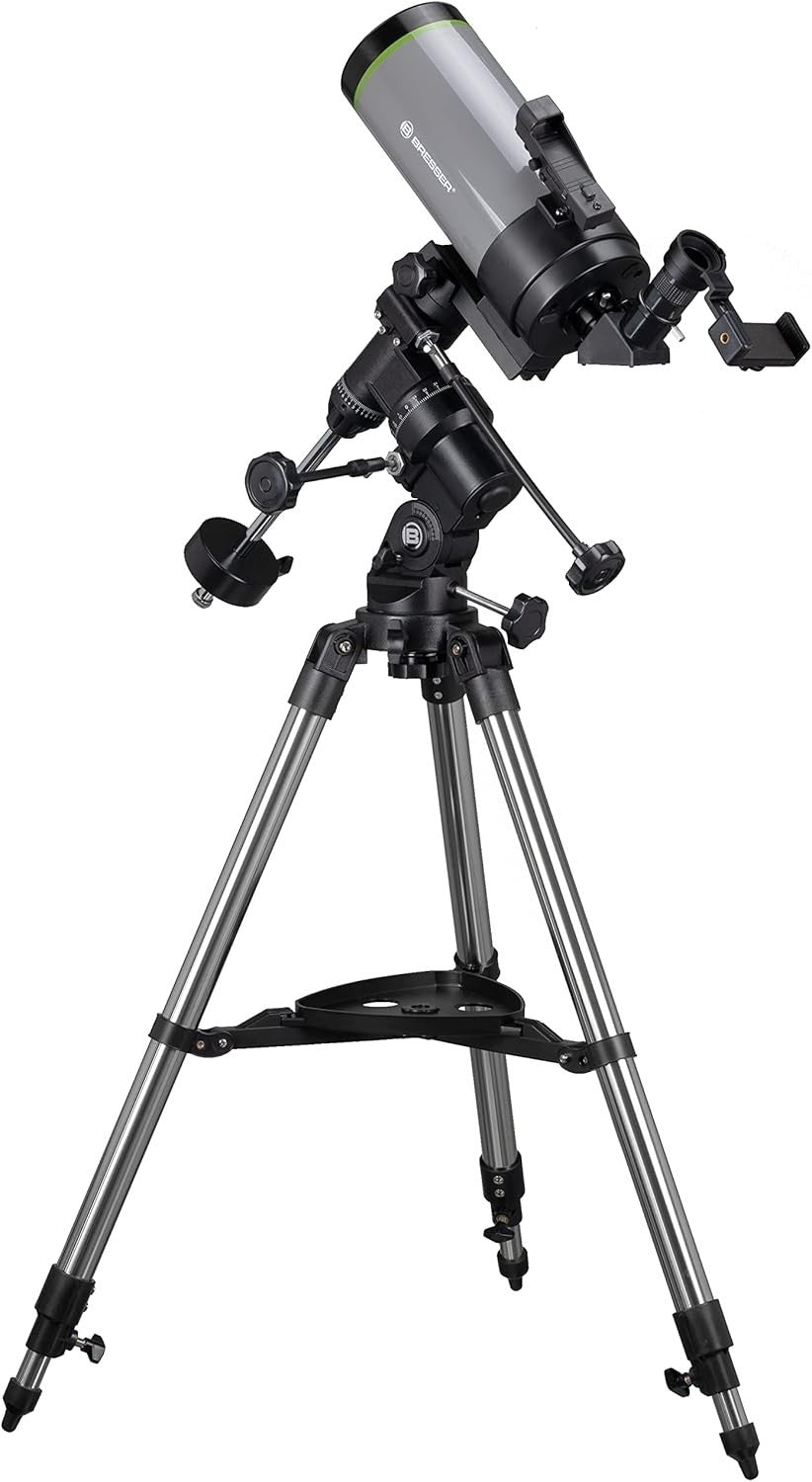 100/1400 Maksutov Telescope EQ3 Mount with 25mm Eyepiece & Phone Holder