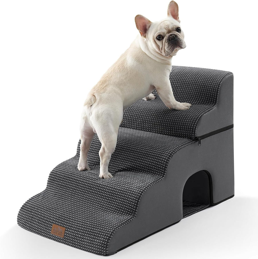 5‑Tier Non‑Slip Foam Dog Stairs & Ramp 19.7×33×22.4 in – Leakproof Pet Steps