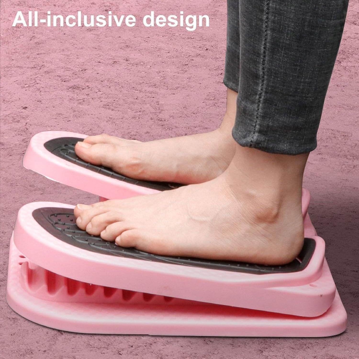 Under Desk Mini Stepper Pedal Exerciser Non Slip Folding Foot Leg Trainer
