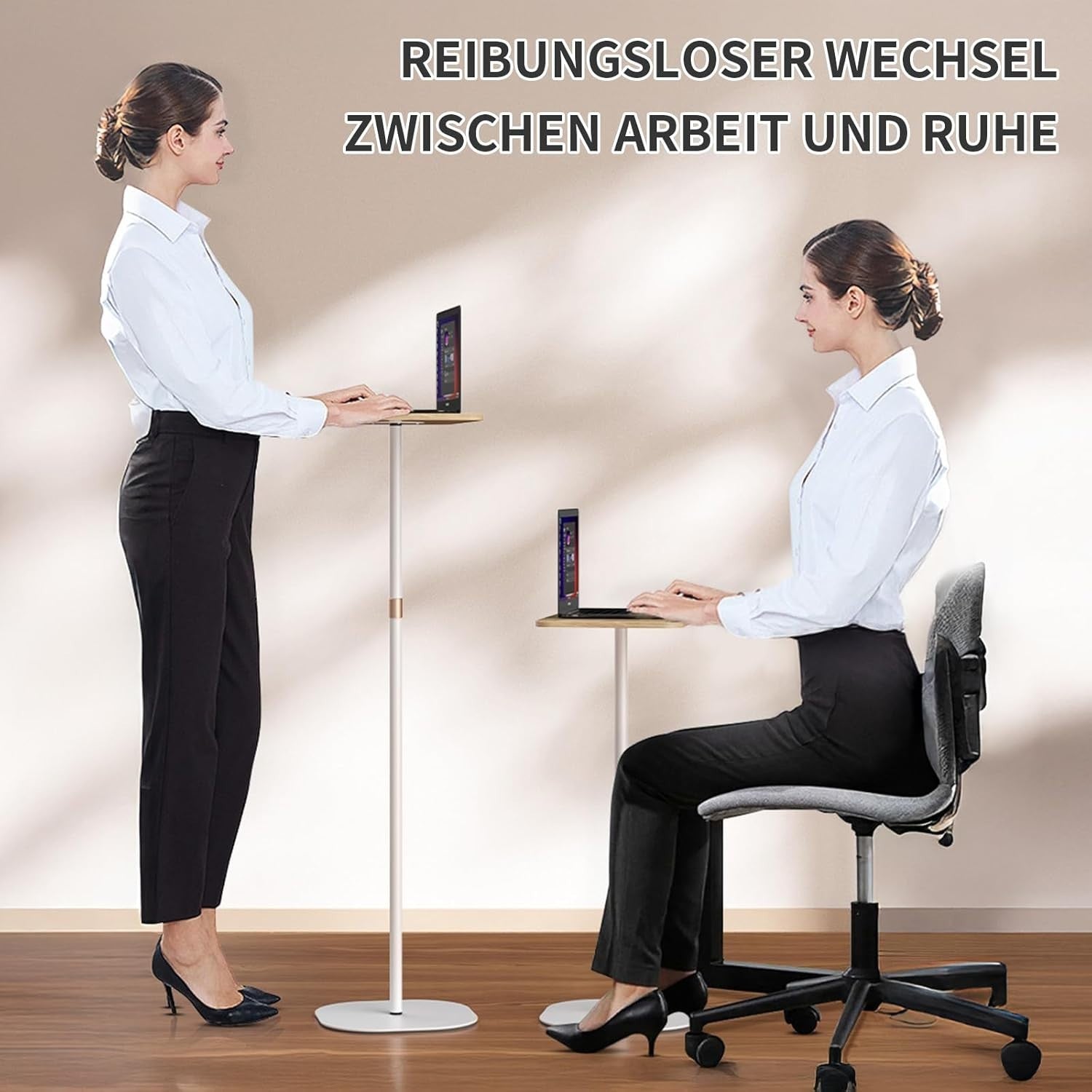 Adjustable Standing Desk 46–120cm Portable Laptop Table for Home Office