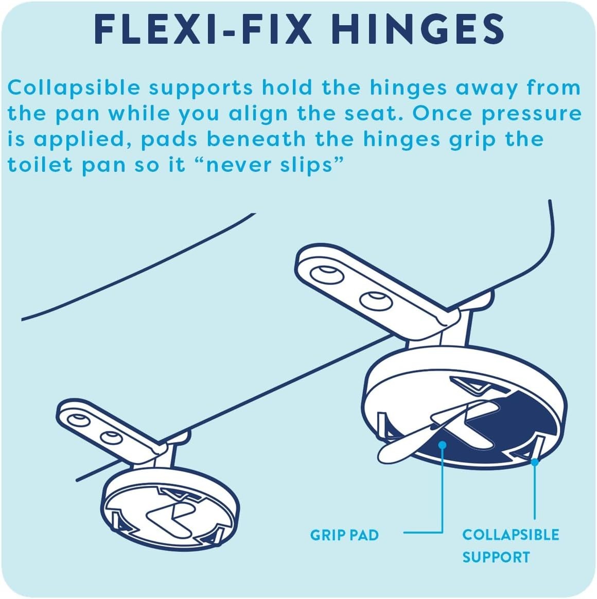Teak D-Shape Wooden Toilet Seat Soft Close Quick Release Antibacterial