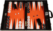 21” Tournament Backgammon Set Luxury Faux Leather Case Pro Board Game