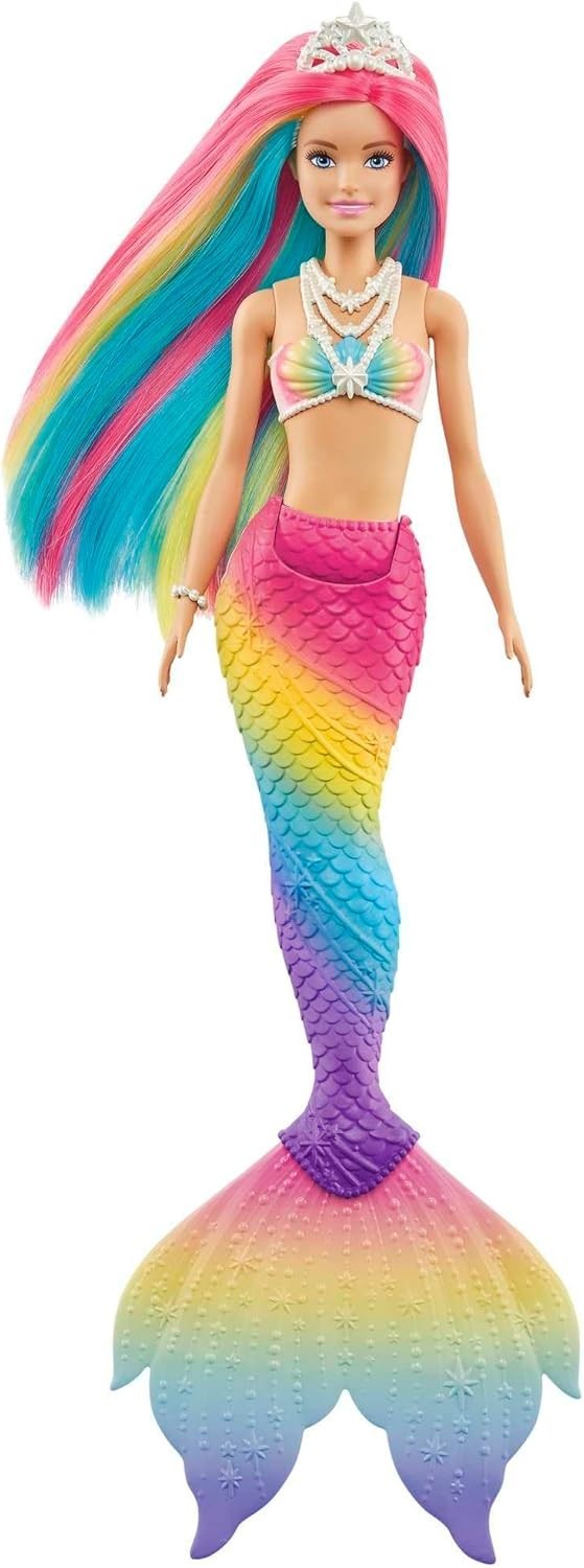 Rainbow Mermaid Doll Water Color Change Hair Tail Bath Toy