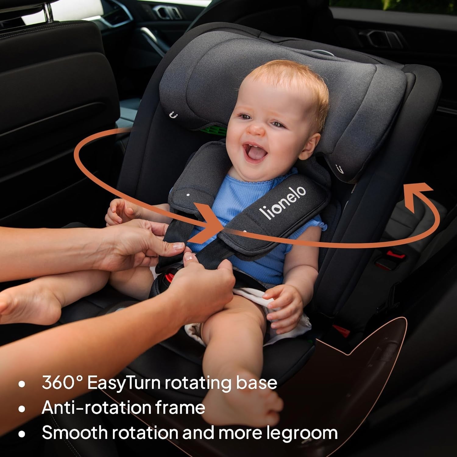 i-Size 360° Rotating Car Seat ISOFIX 0–12 Years Rear & Forward Facing