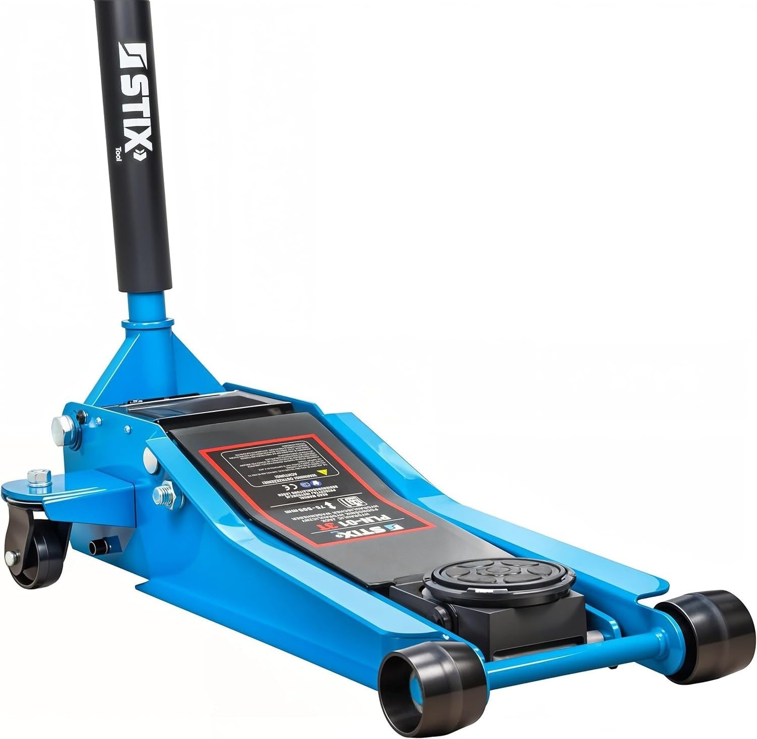 3 Ton Low Profile Trolley Jack Double Piston Quick Lift 75–505mm Heavy Duty