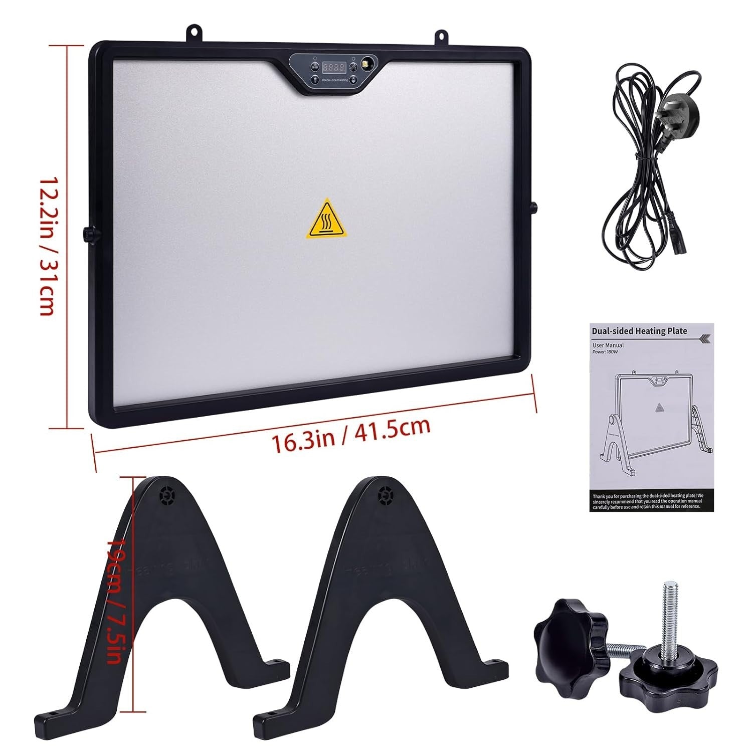 180W Chicken Coop Heater Thermostat Remote Brooder Panel