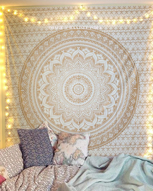 Boho Mandala Cotton Tapestry 220x230cm Wall Hanging Decor