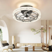 Bellanny 49CM Ceiling Fan, 6 Speeds, Dimmable LED, Reversible, Quiet Motor