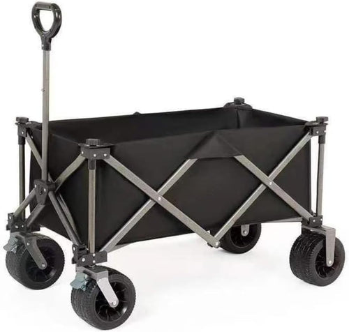 160L Folding Festival Trolley Heavy Duty Camping Garden Beach Wagon Cart 120kg