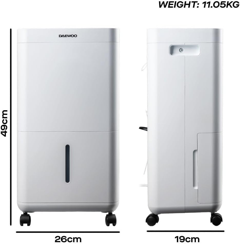 16L Dehumidifier Air Purifier Quiet Laundry Mode LED Timer