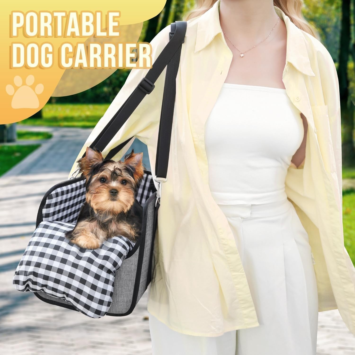 Console Dog Car Seat Booster Carrier Pet Travel Bed Safety Belt Small Dog