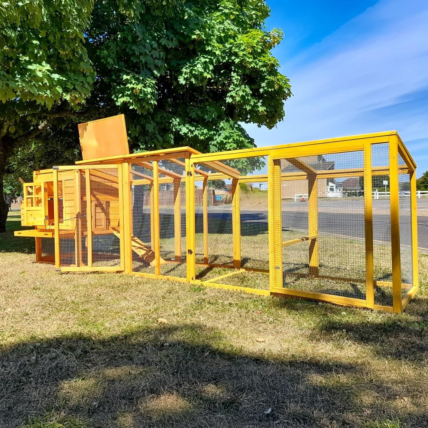 12.5ft Large Wooden Chicken Coop 390cm Hen House