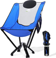 High Back Folding Camping Chair Heavy Duty 270KG Travel Beach Seat