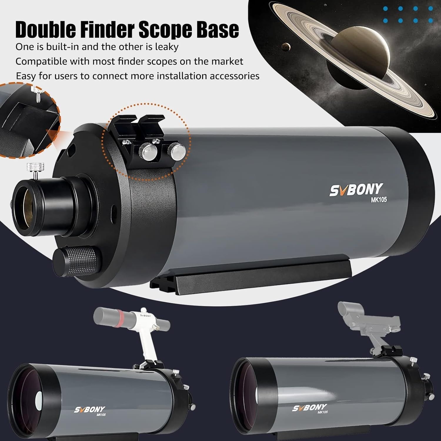 105mm Maksutov-Cassegrain Telescope OTA F13 for Planet & Lunar Views