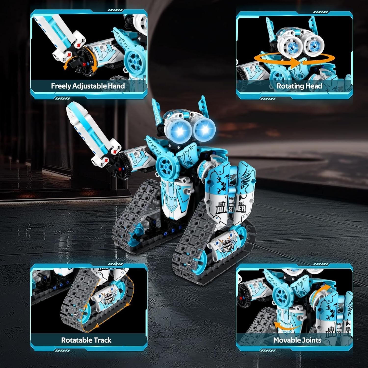 3-in-1 RC Robot Building Kit 398PCS – App & Remote Control STEM Toy Gift