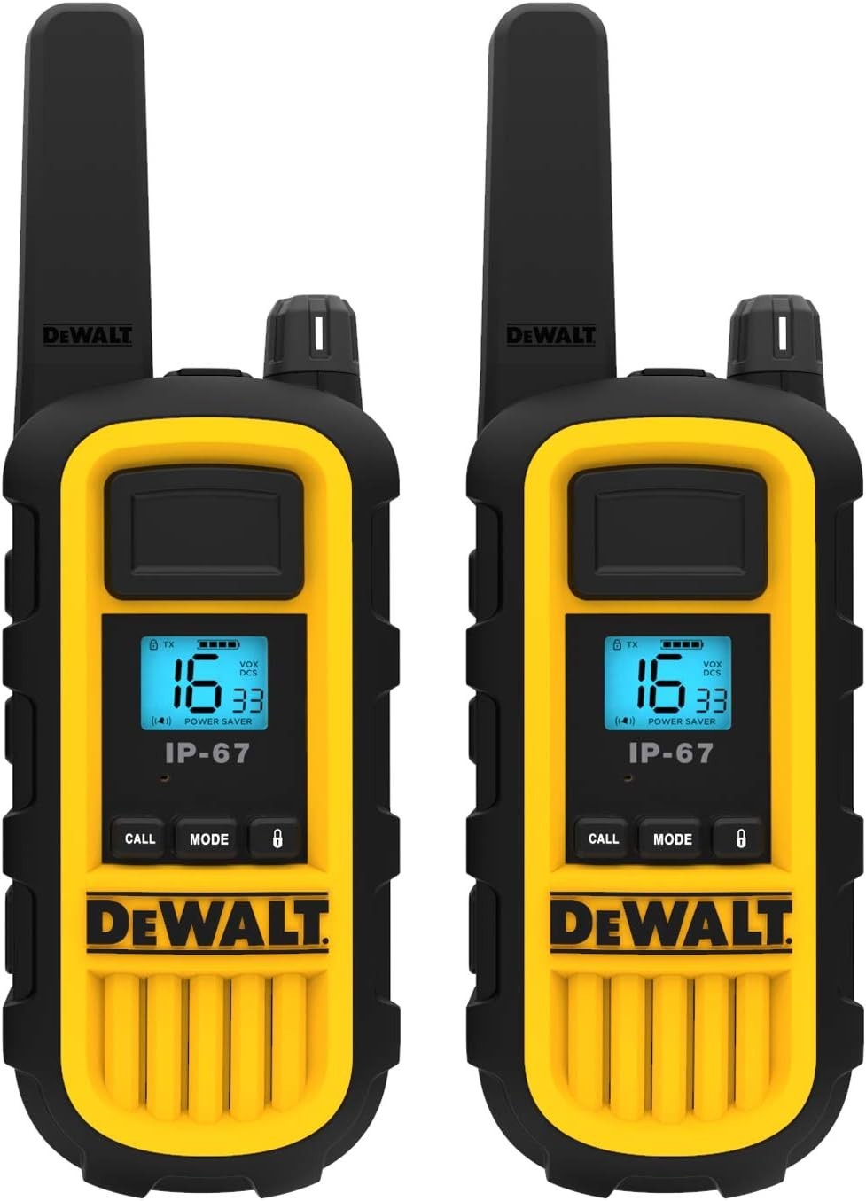Heavy Duty Walkie Talkies Long Range 10km VOX Waterproof 2 Pack