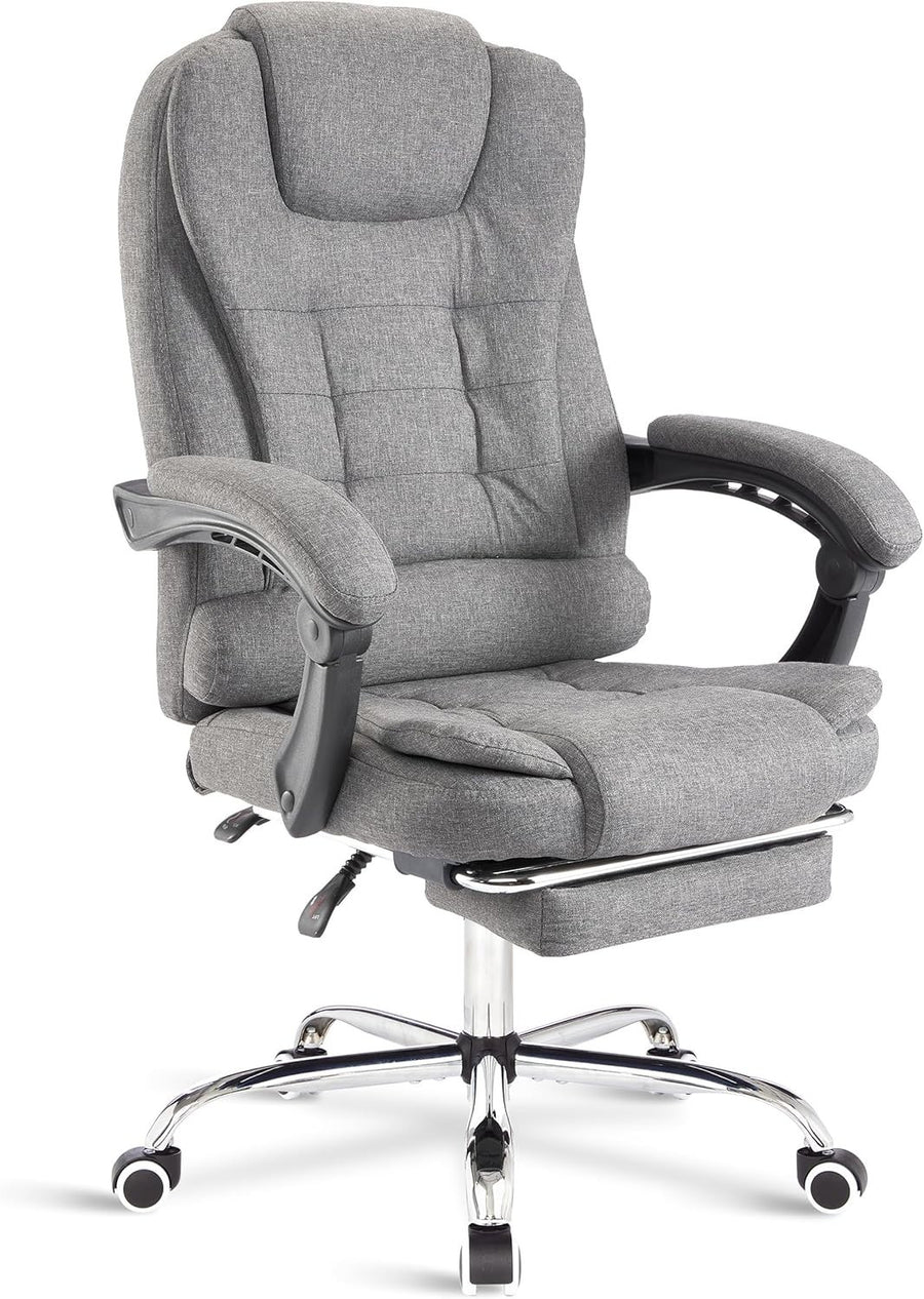 Executive Ergonomic Office Chair Recliner High Back Lumbar Support Padded Armres