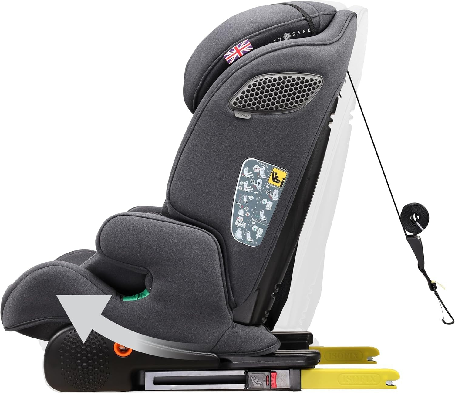 i-Size Toddler Car Seat ISOFIX High Back Booster 15 Months–12 Years