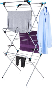 3 Tier Folding Clothes Airer 21m Laundry Drying Rack Indoor Outdoor