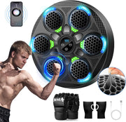 Music Boxing Machine Bluetooth LED Wall Mount Punch Trainer Home Gym Workout