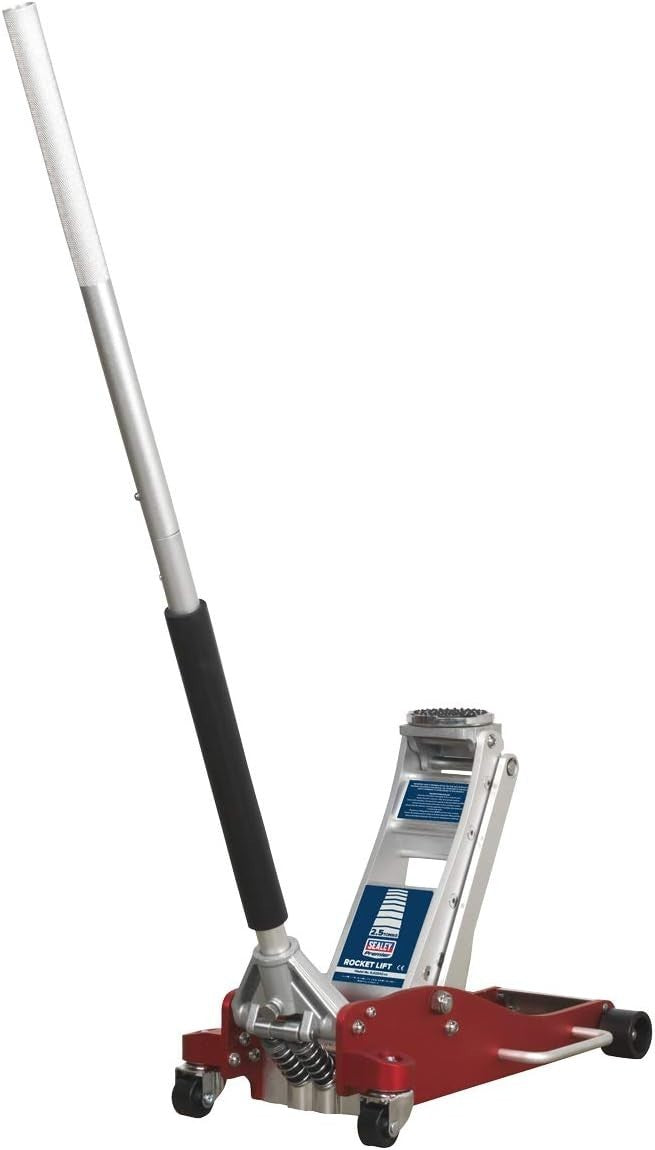 2.5 Ton Low Entry Aluminium Trolley Jack Rocket Lift 95–485mm Lightweight
