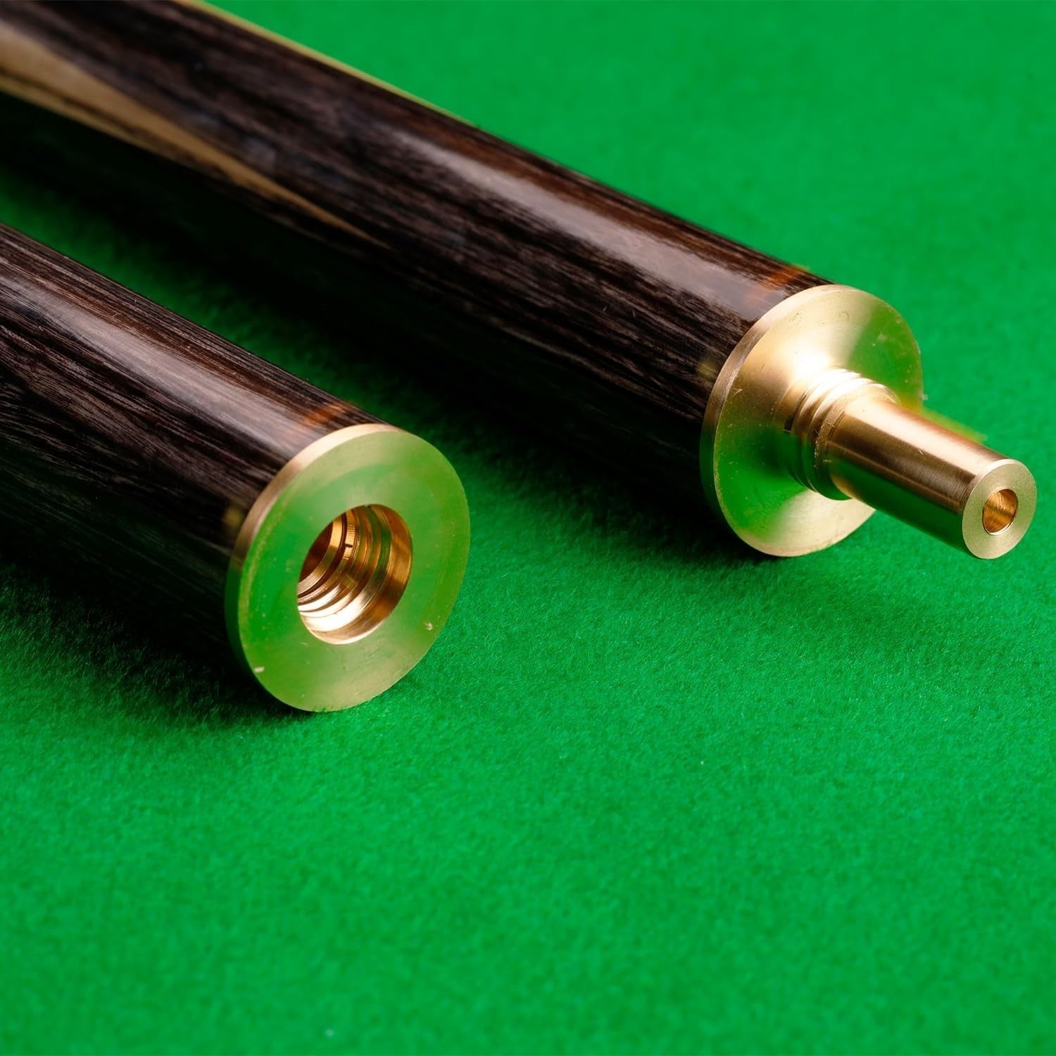 57" 3/4 Cut Snooker Cue 9.5mm Tip With Case Extension Wood Choice