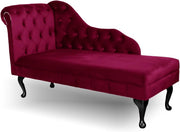 Velvet Tufted Chaise Lounge Sofa – Handmade, Durable, Stylish Accent Seat