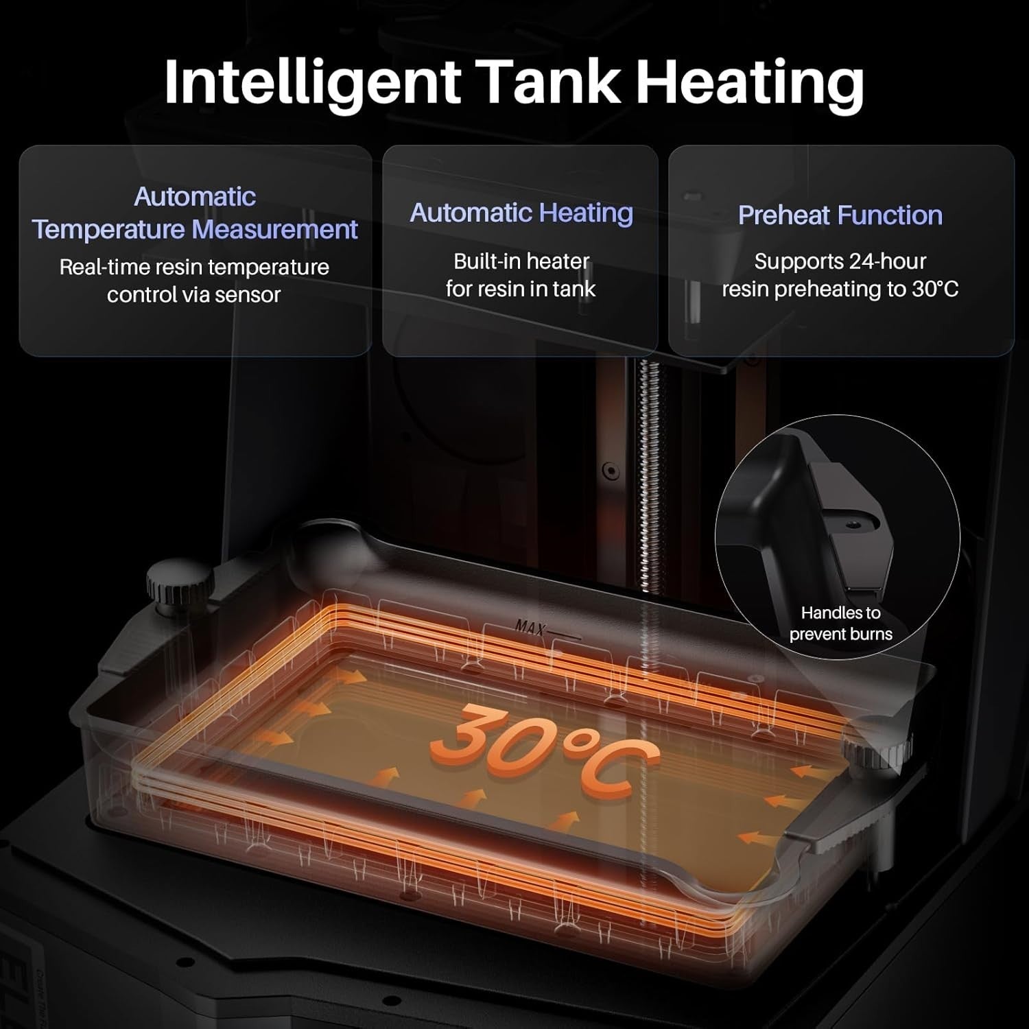 16K Resin 3D Printer 10in Mono LCD 150mm/h AI Camera WiFi Large