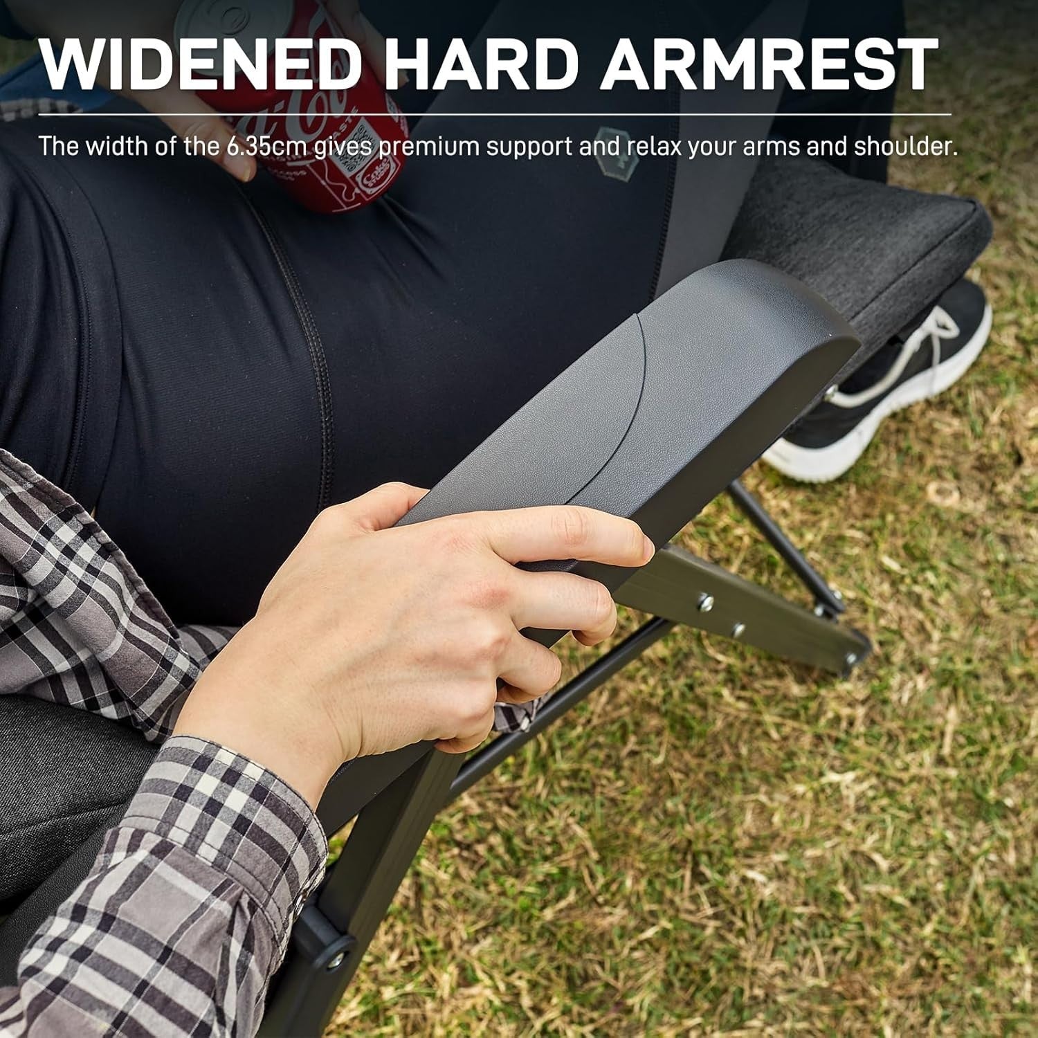 Heavy Duty Folding Camping Chairs 2 Pack | Comfortable High Back Design
