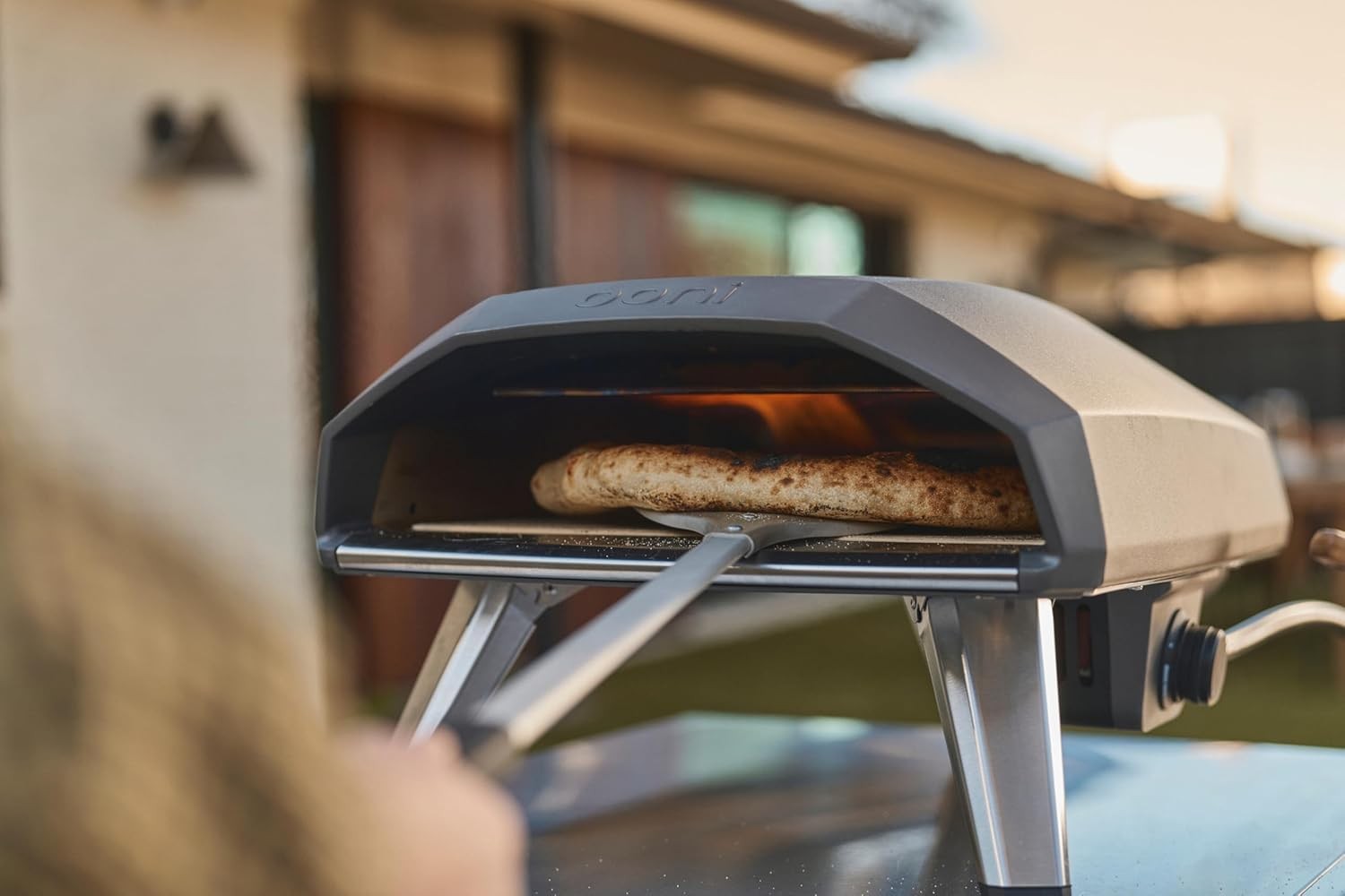 14" Gas Outdoor Pizza Oven Portable Propane Stone Fast Heating Black