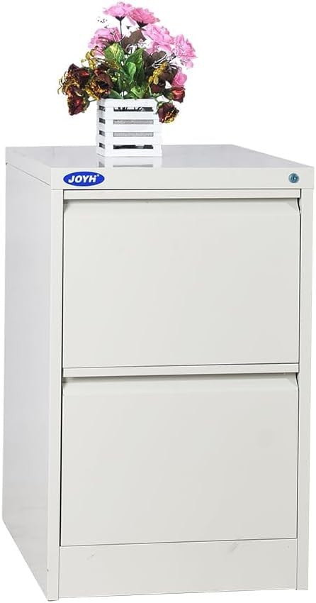 Under Desk File Cabinet 2 Drawer Locking Metal Office Storage Pedestal