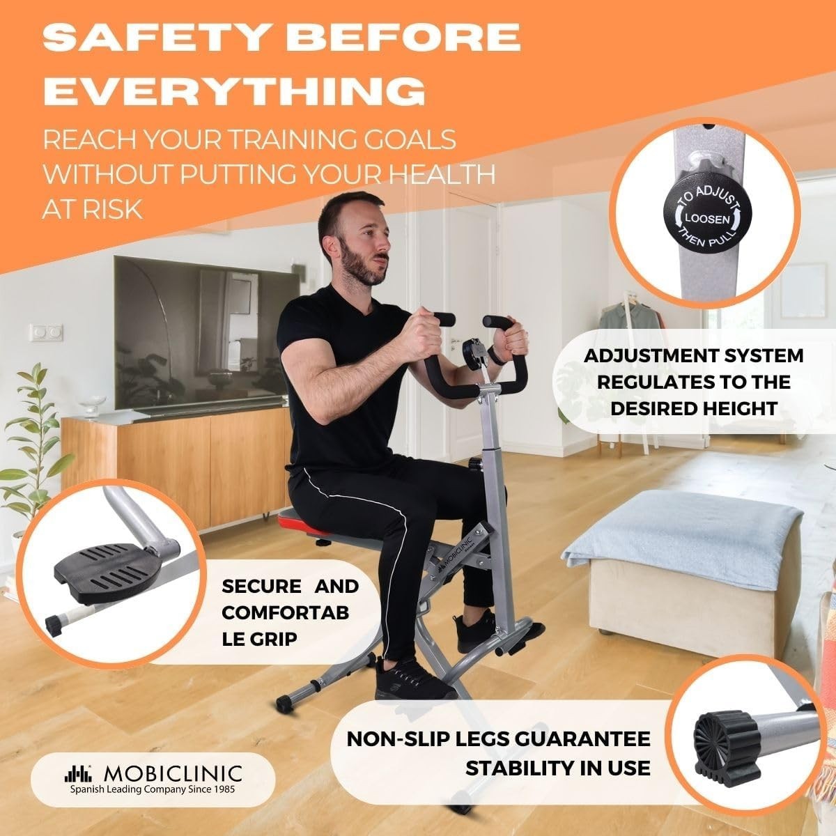 4-in-1 Rowing & Ab Crunch Machine Foldable Total Body Trainer LCD Home Gym 100KG
