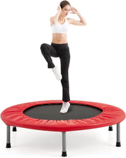 Compact 38in Folding Exercise Trampoline Padded Rebounder 150KG