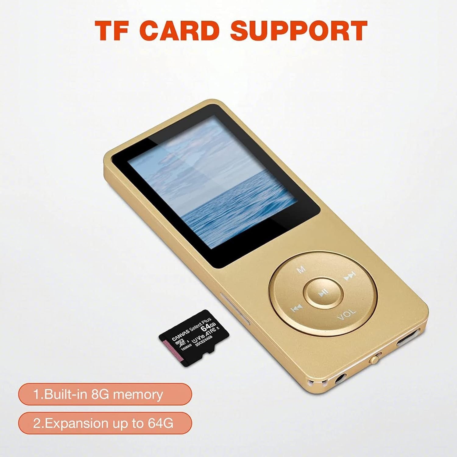 8GB MP3 Player Portable HiFi Music Player FM Radio Voice Recorder