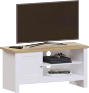 Modern White TV Cabinet Stand 1 Door Storage Unit Entertainment Console