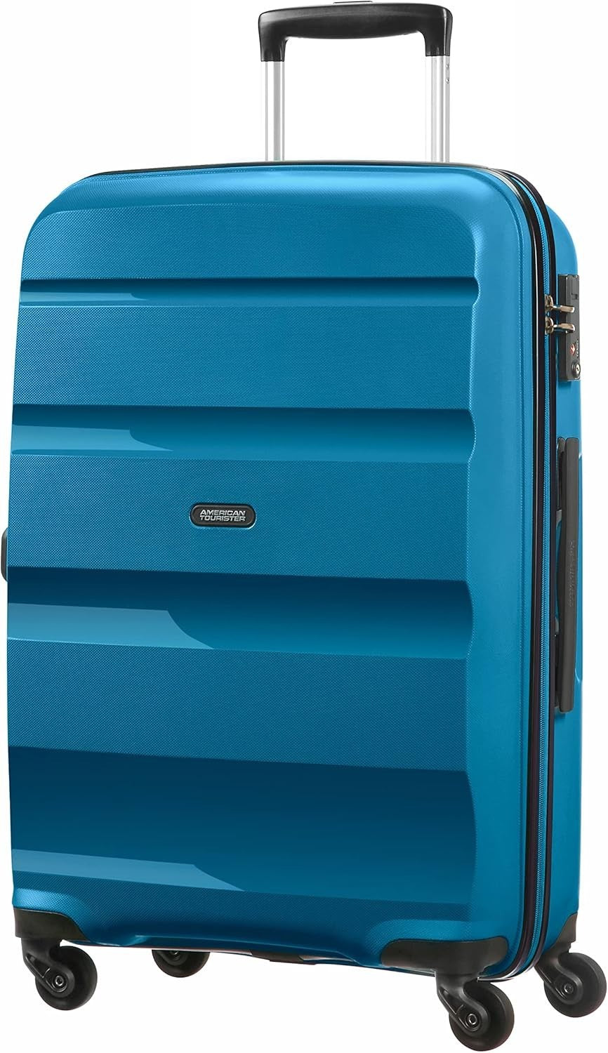 Medium 66cm Polypropylene Travel Suitcase 4 Spinner Wheels TSA Lock 57.5L