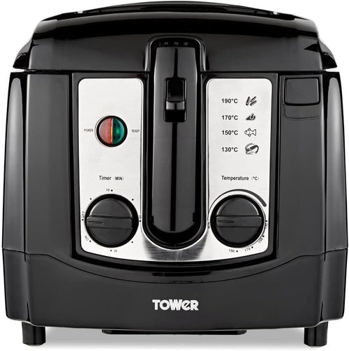 3L Deep Fat Fryer 2300W Adjustable Thermostat Timer Large Viewing Window