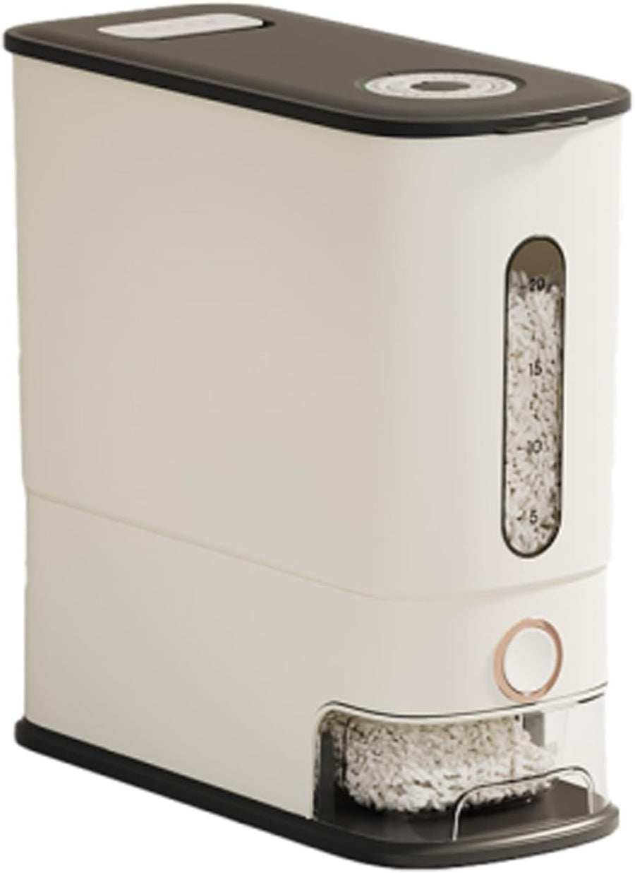 24L Rice Dispenser Airtight PP Grain Storage Bin