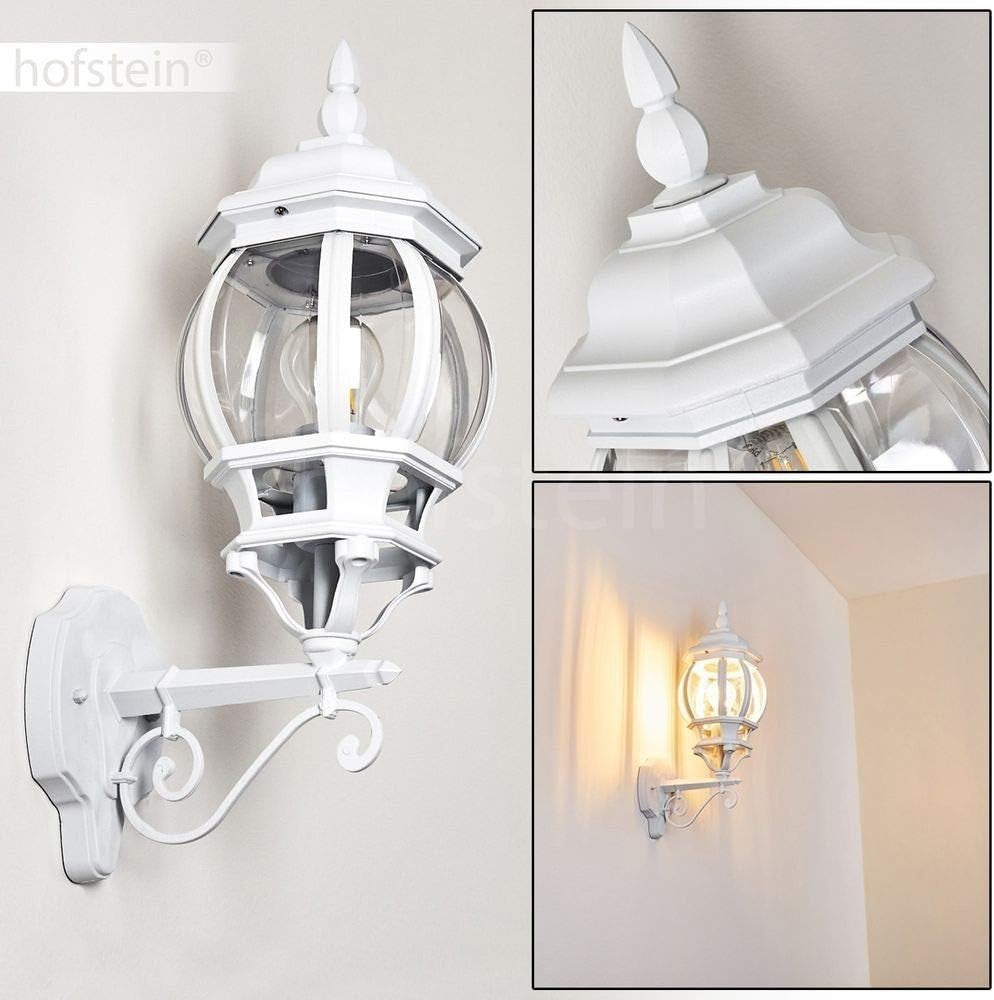 Lentua Outdoor Wall Light – White Antique Aluminum IP44