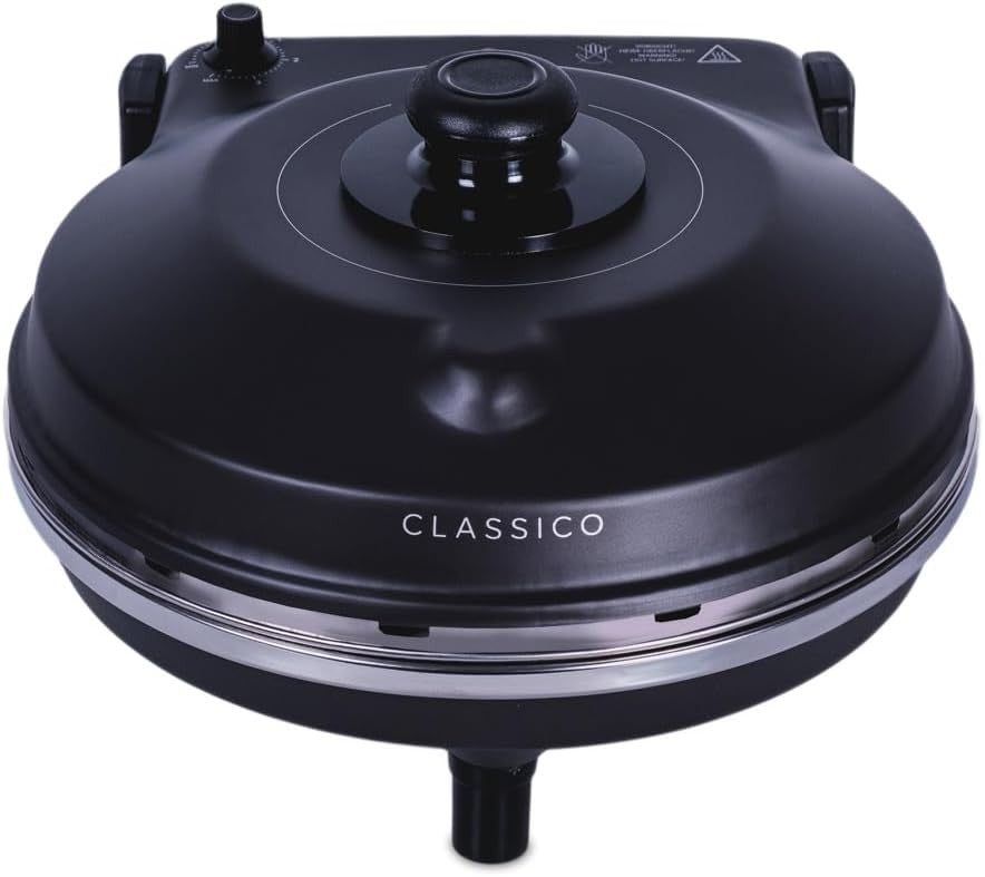 Electric Pizza Oven 1200W | 32cm Stone Plate 400°C Dual Heat Fast Cooker