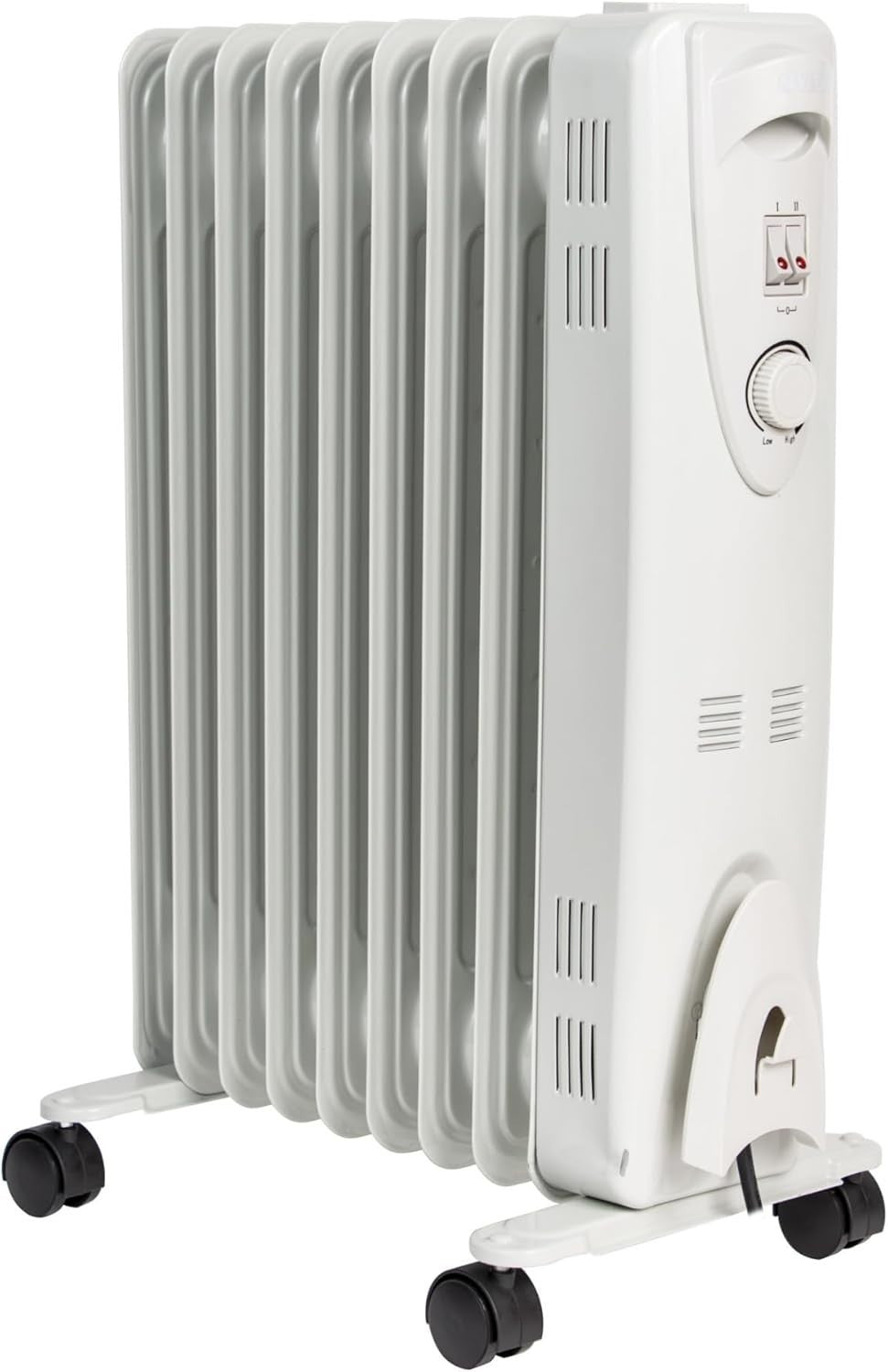 2000W Oil Filled Heater Radiator Portable Electric Adjustable Thermostat